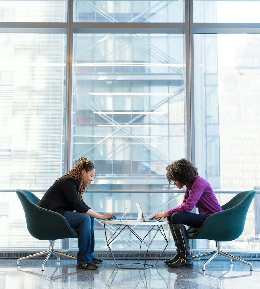 Séance de coaching entre deux professionnelles